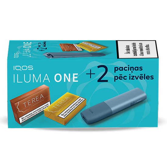IQOS ILUMA ONE un 2 TEREA paciņas