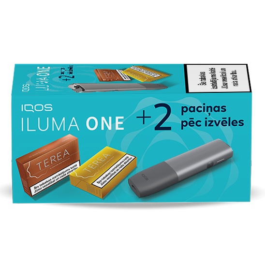 IQOS ILUMA ONE un 2 TEREA paciņas