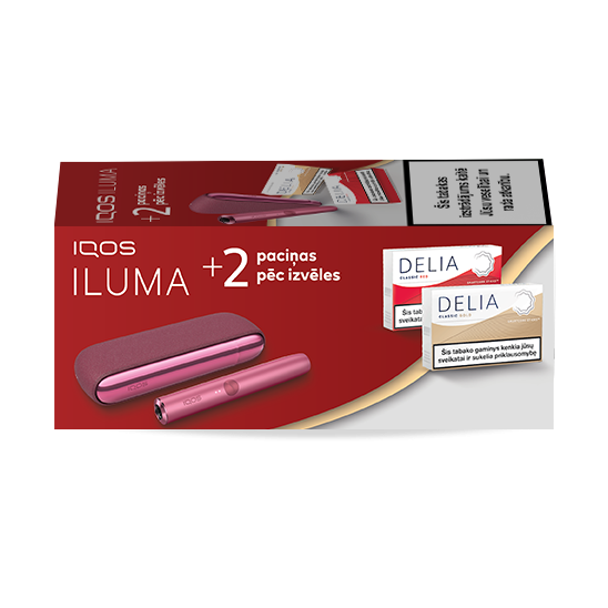 IQOS ILUMA и 2 упаковки DELIA