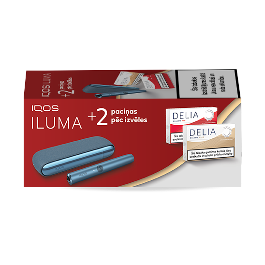 IQOS ILUMA и 2 упаковки DELIA