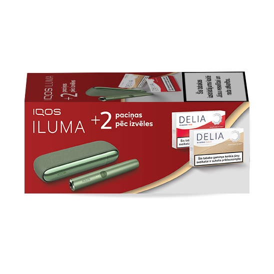 IQOS ILUMA и 2 упаковки DELIA