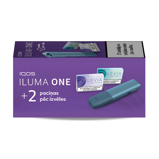 Устройство IQOS ILUMA ONE в цвете Azure Blue и 2 упаковки LEVIA