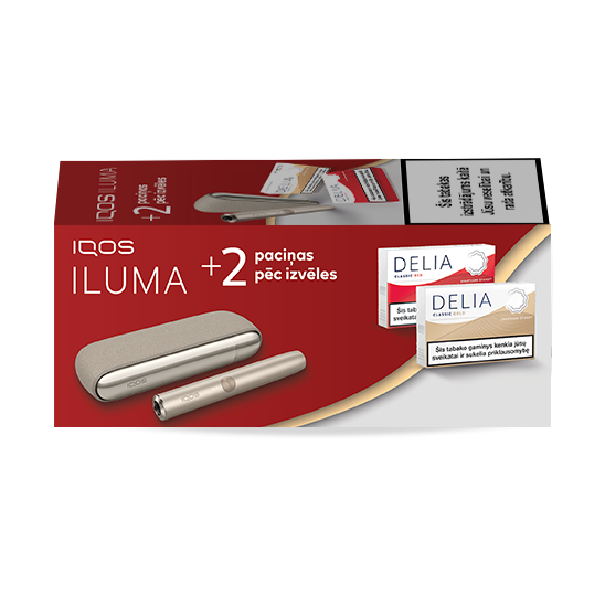 IQOS ILUMA и 2 упаковки DELIA