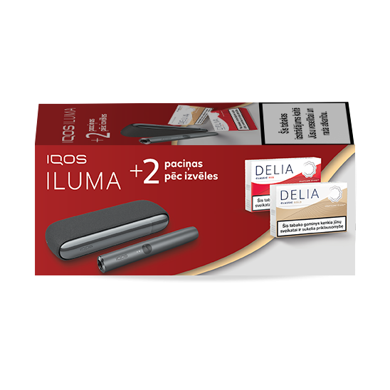 IQOS ILUMA и 2 упаковки DELIA