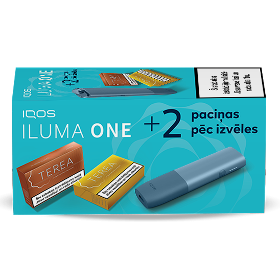 IQOS ILUMA ONE un 2 TEREA paciņas