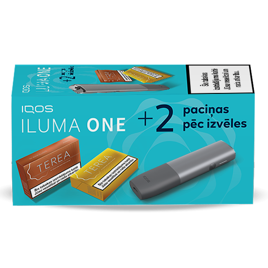 IQOS ILUMA ONE un 2 TEREA paciņas