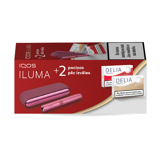 IQOS ILUMA и 2 упаковки DELIA