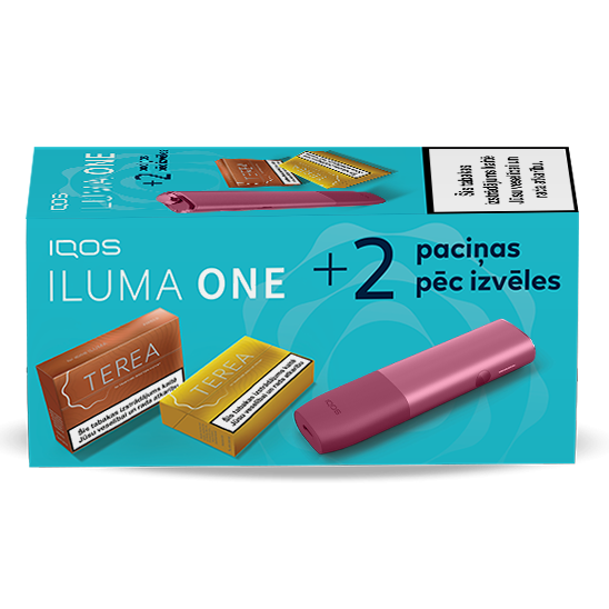 IQOS ILUMA ONE un 2 TEREA paciņas