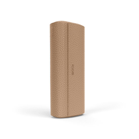 IQOS ILUMA PRIME ādai līdzīgs visaptverošais apvalks Golden Khaki krāsā