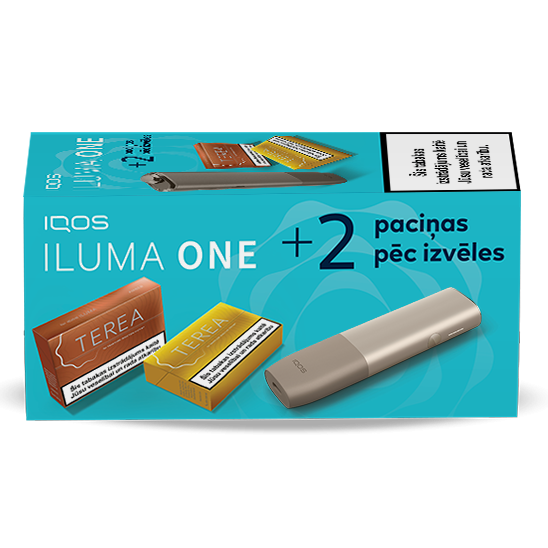 IQOS ILUMA ONE un 2 TEREA paciņas