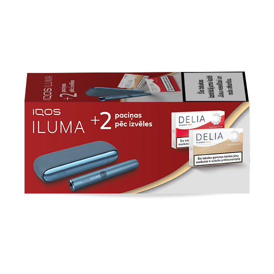 IQOS ILUMA и 2 упаковки DELIA