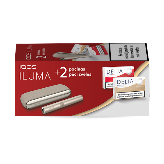 IQOS ILUMA и 2 упаковки DELIA