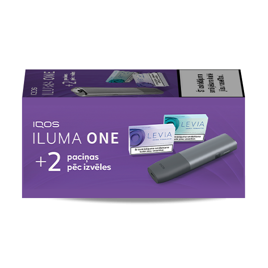 Устройство IQOS ILUMA ONE в цвете Pebble Grey и 2 упаковки LEVIA