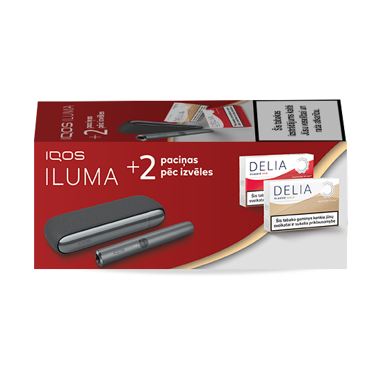 IQOS ILUMA и 2 упаковки DELIA